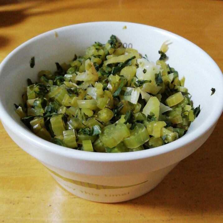 かぶの葉 常備菜